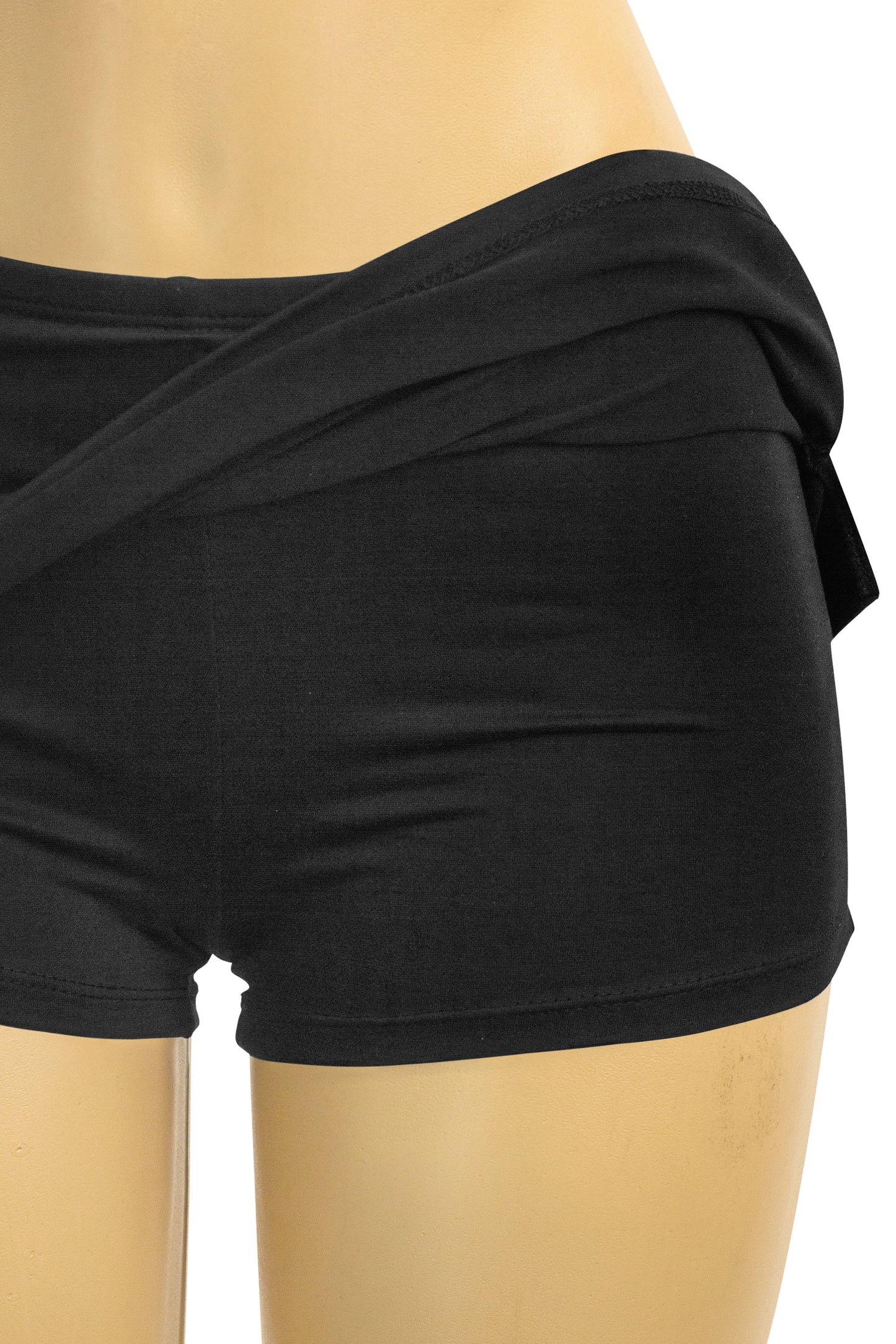 JAY- LOW WAISTED SKORTS W/ SIDE SLITS- BLACK-