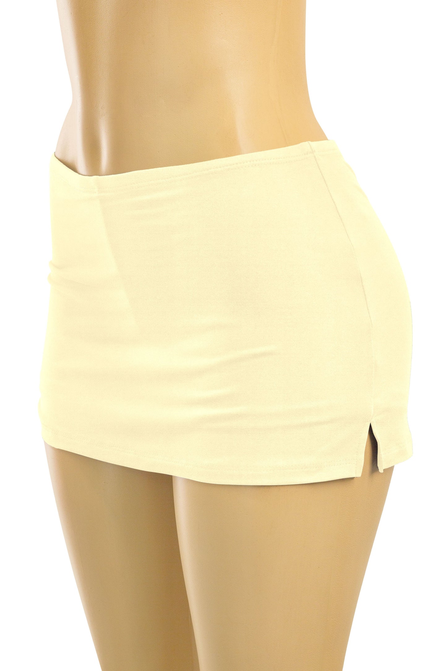 JAY- LOW WAISTED SKORTS W/ SIDE SLITS- BLACK-