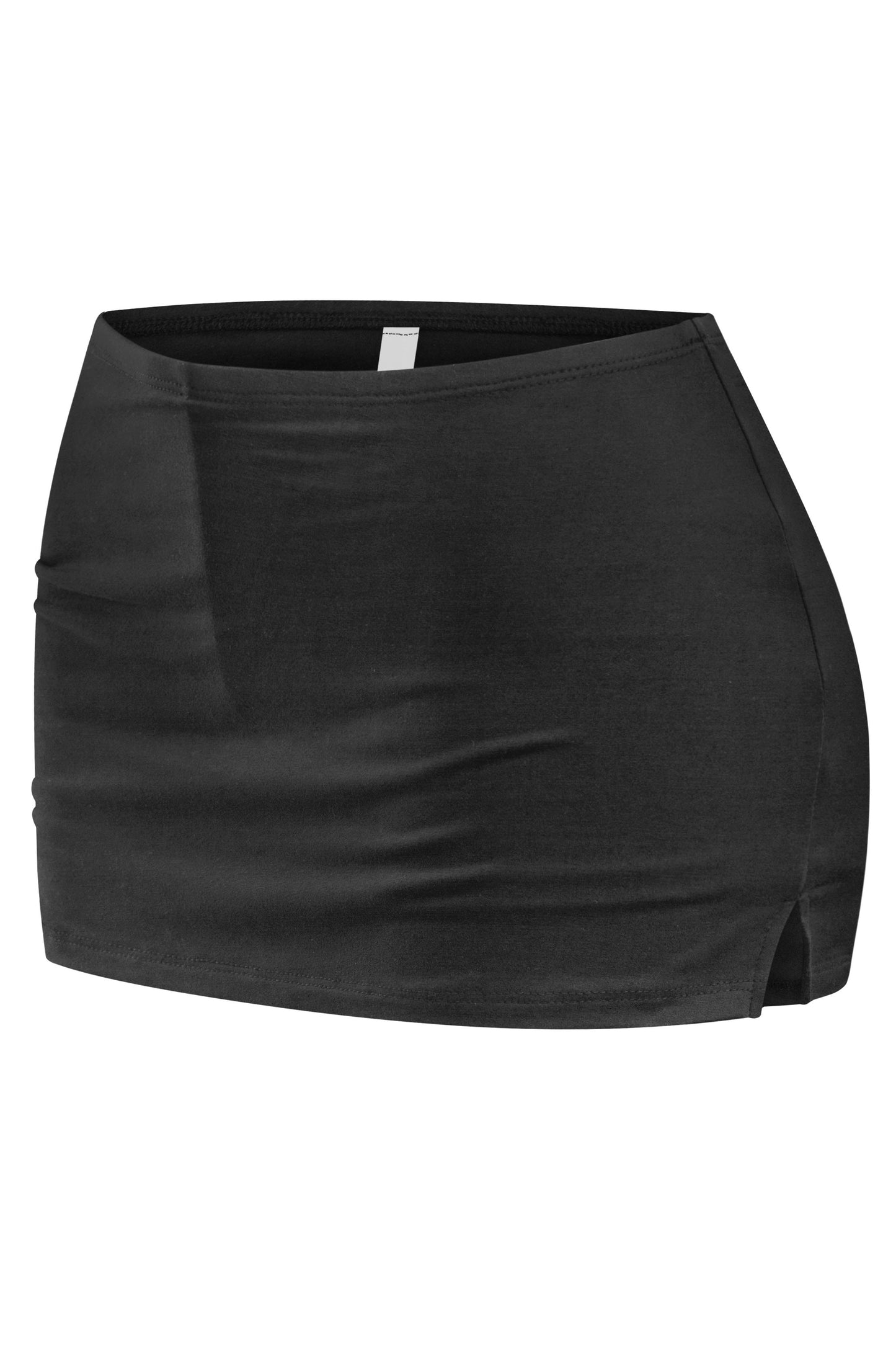 JAY- LOW WAISTED SKORTS W/ SIDE SLITS- BLACK-