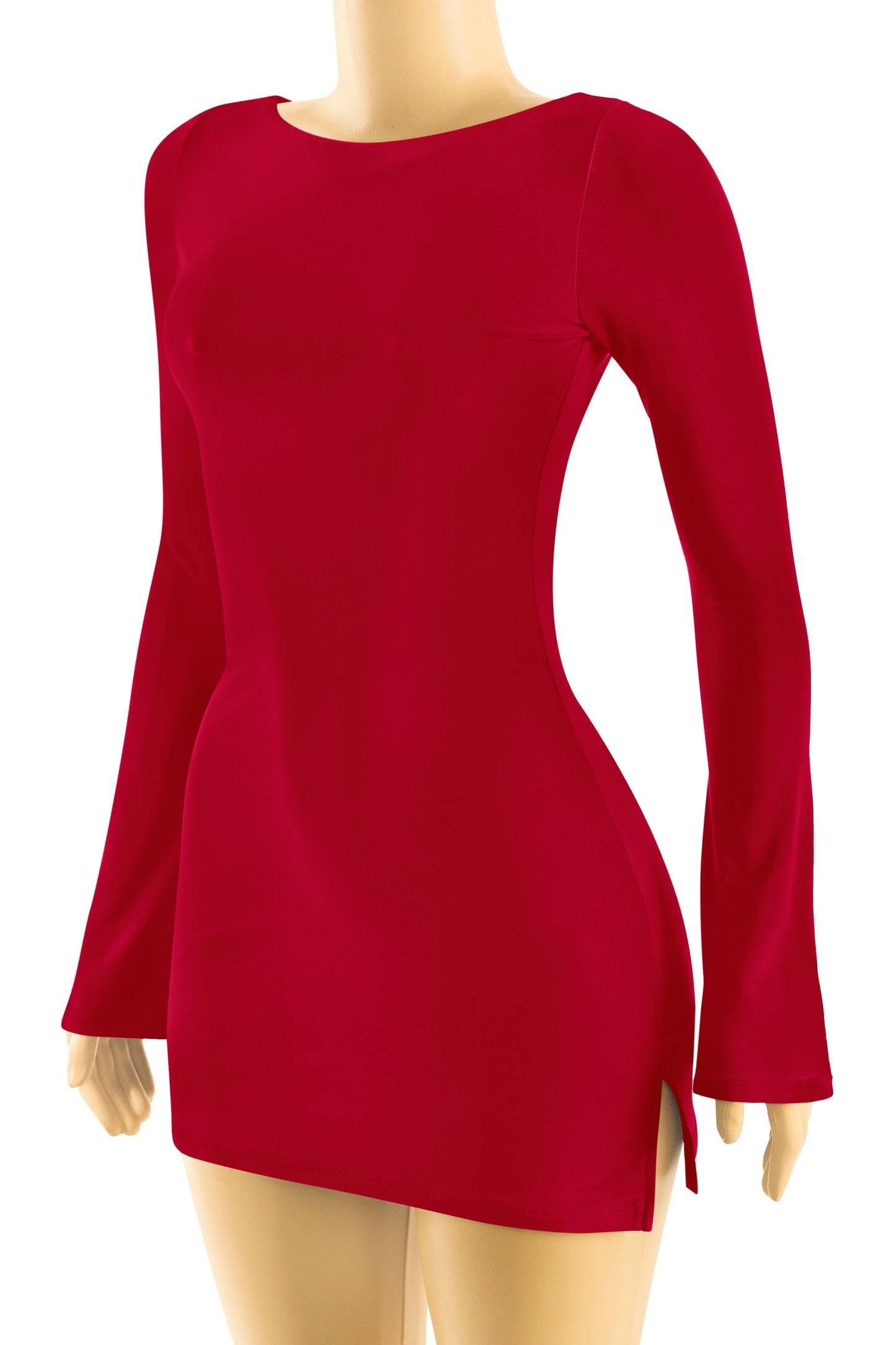 Open Back Tie Sexy Mini Dress