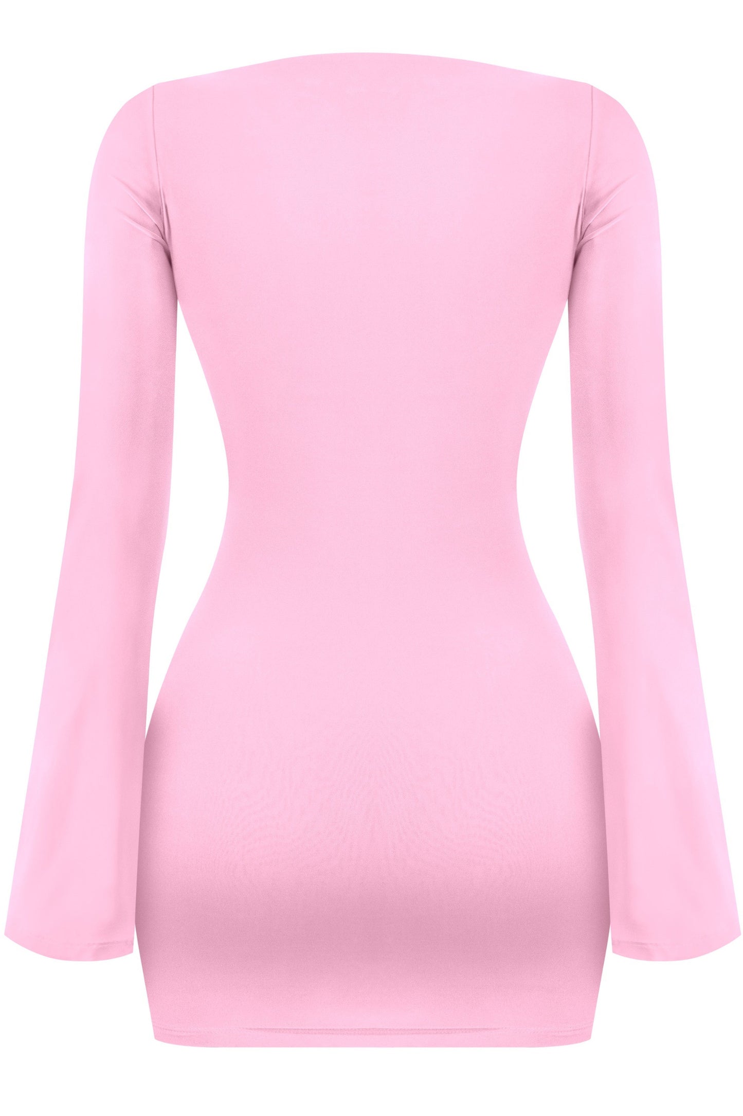 Women’s Long Sleeve Cut-Out Mini Dress with Metal hardware