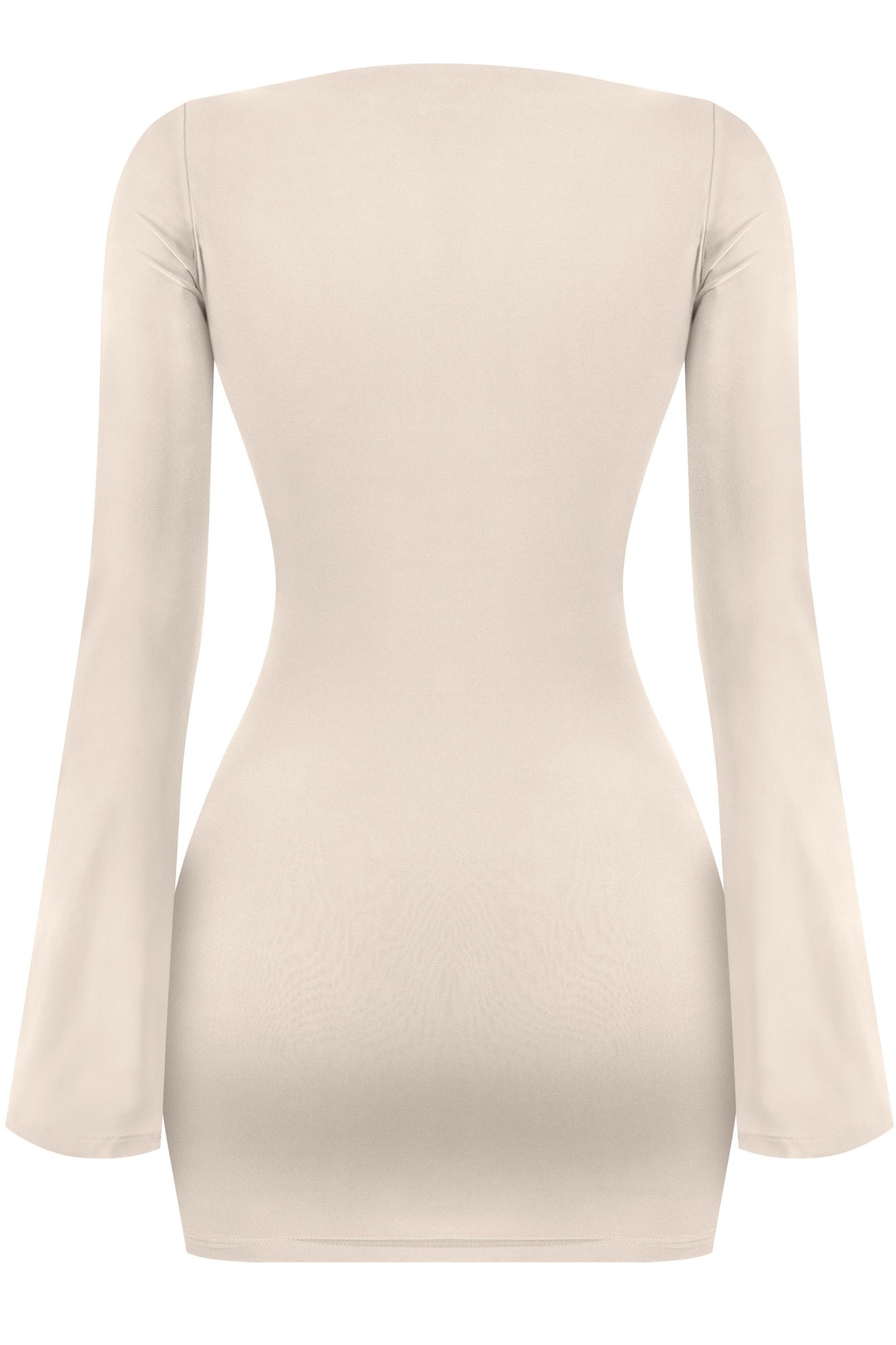 Women’s Long Sleeve Cut-Out Mini Dress with Metal hardware